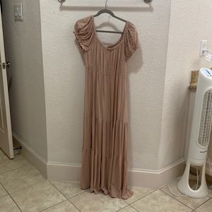 Easel dirty pink maxi dress